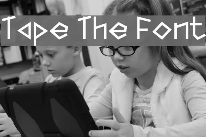 Tape The Font Font examples
