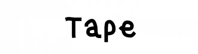 Tape  Скачать бесплатные шрифты