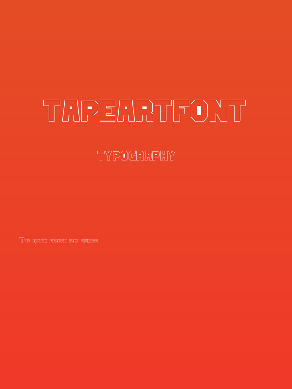 TapeArtFont Poster
