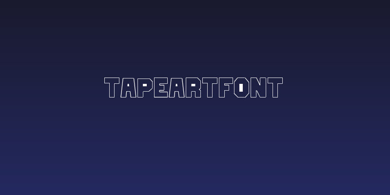 TapeArtFont Social Header