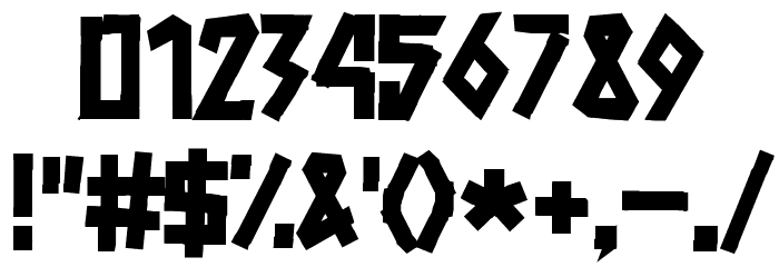 TapeFlow Font OTHER CHARS
