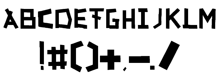 TapeFont Font OTHER CHARS