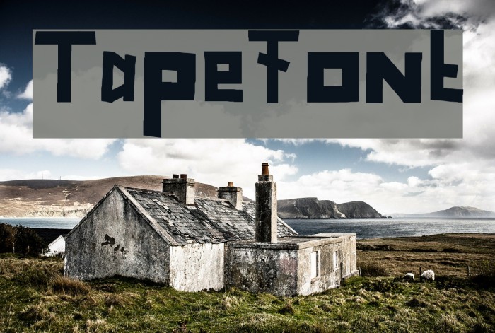 TapeFont Font examples