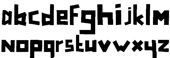 TapeFont Font LOWERCASE