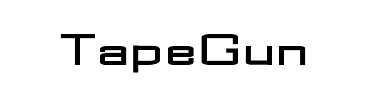 TapeGun Font