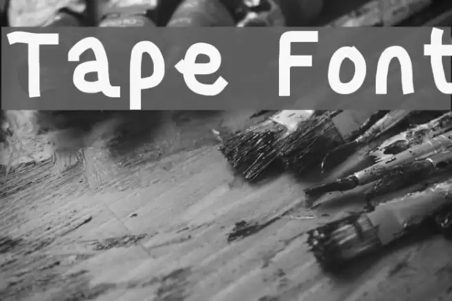 Tape Font examples