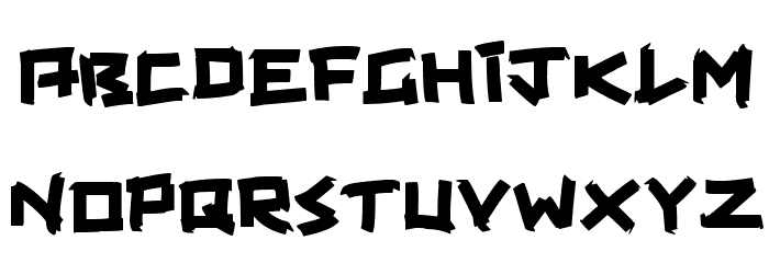 Taped Up Tight Font LOWERCASE