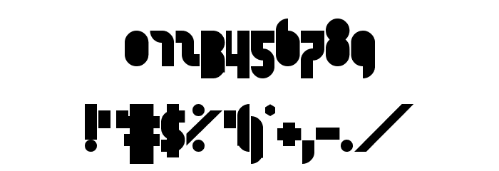 Tapedeck Bold Regular Font OTHER CHARS