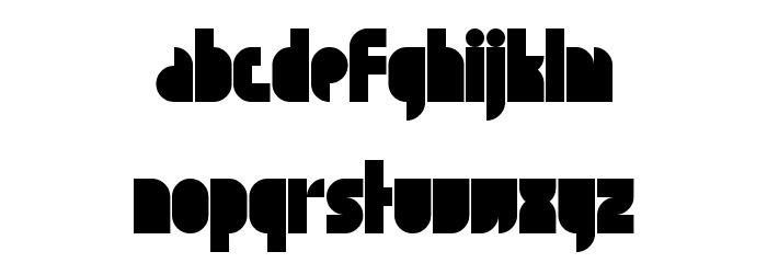 Tapedeck Bold Regular Font LOWERCASE