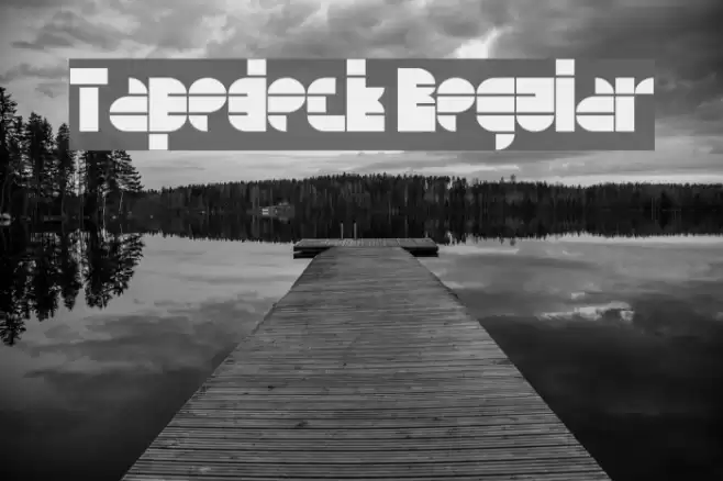 Tapedeck Regular Font examples