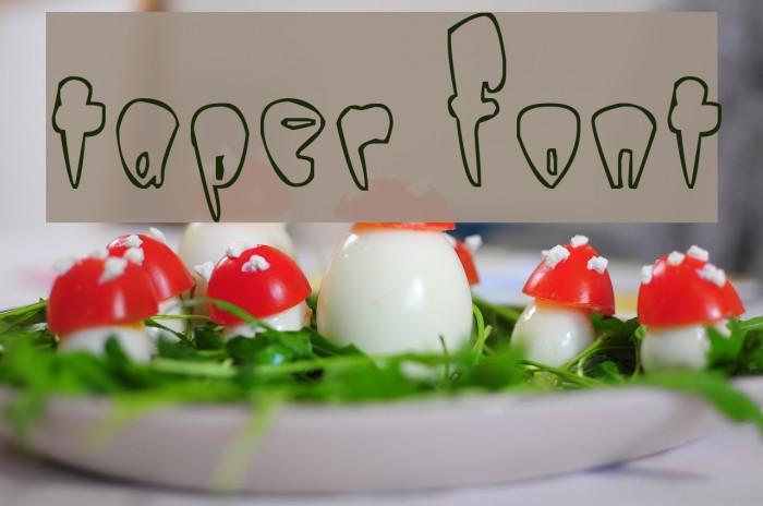 Taper Font examples