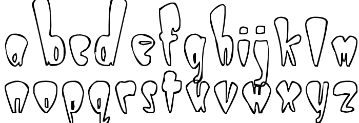 Taper Font LOWERCASE