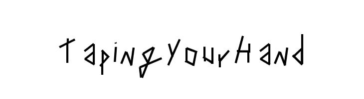TapingYourHand  Free Fonts Download