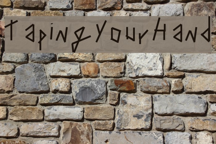 TapingYourHand Example 1