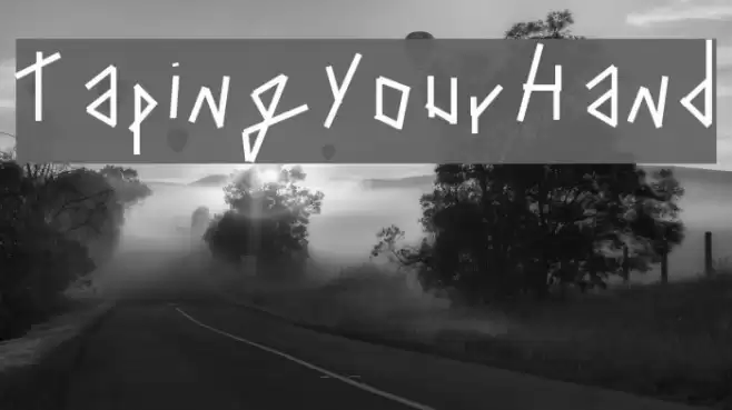 TapingYourHand Font examples
