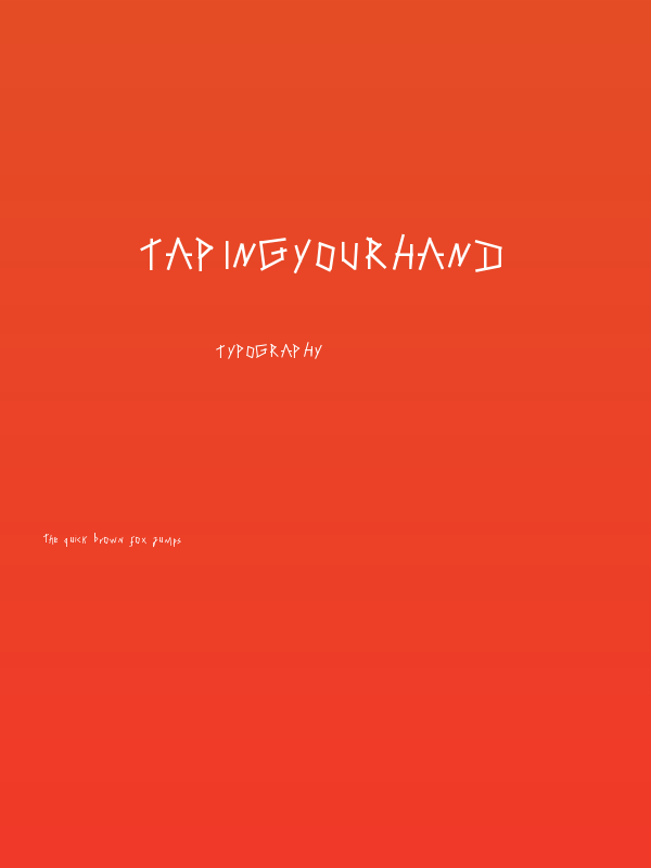 TapingYourHand Poster