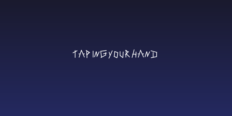 TapingYourHand Social Header