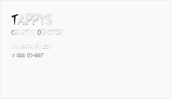 Tappys Business Card