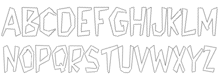 Tappys Font LOWERCASE