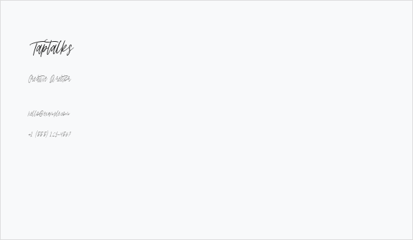 Taptalks Business Card