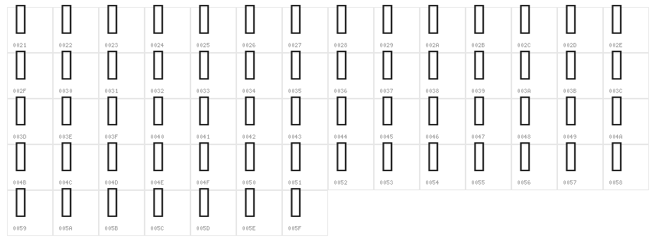 Taques au gogo Character Map