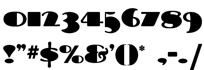Tara Bulbous NF Font OTHER CHARS