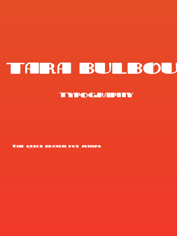 Tara Bulbous NF Poster