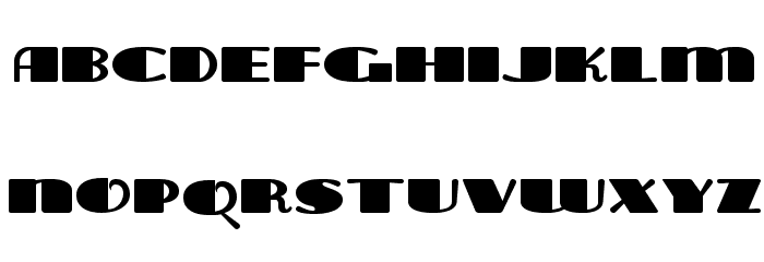 Tara Bulbous NF Font LOWERCASE