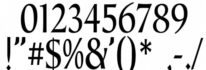 TaraType Polices AUTRES CHARS