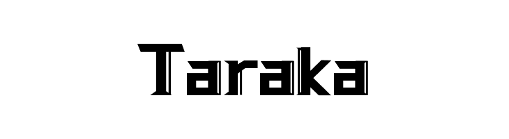 Taraka  免费字体下载