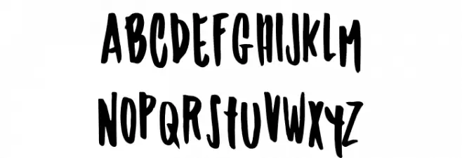 Taramda Schriftart Kleinbuchstaben