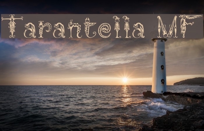 Tarantella MF Font examples