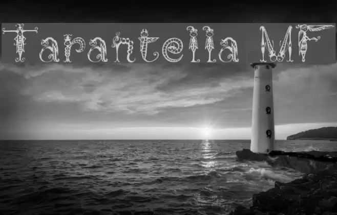 Tarantella MF Font examples