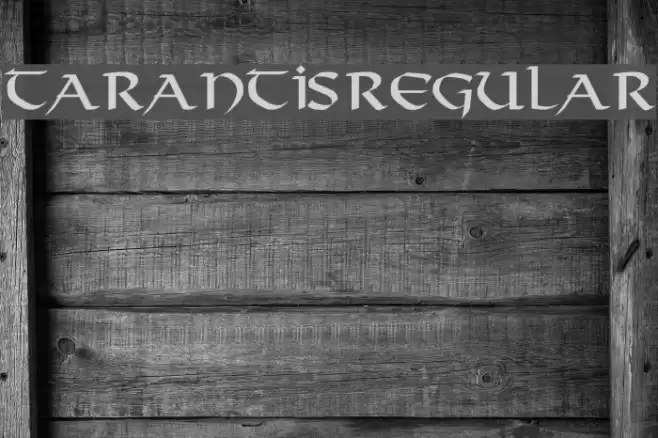 Tarantis Regular Font examples