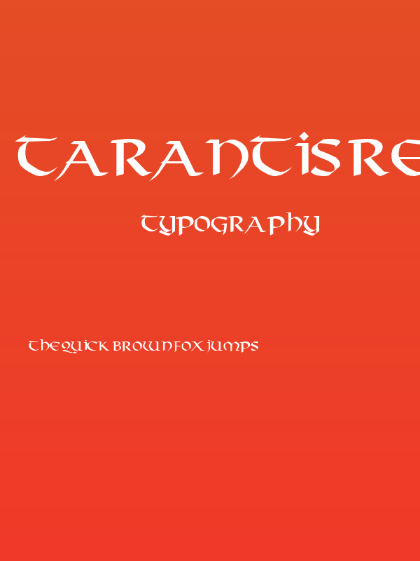 Tarantis Regular Poster