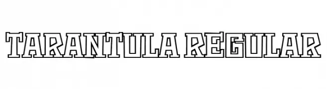 Tarantula Regular  Fuentes Gratis Descargar