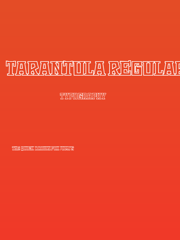 Tarantula Regular Poster