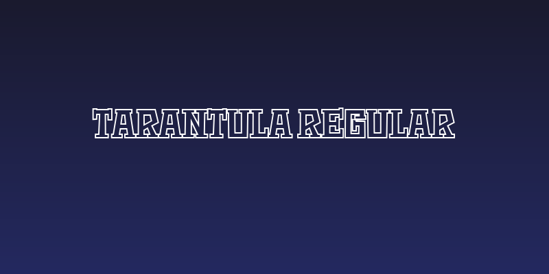 Tarantula Regular Social Header