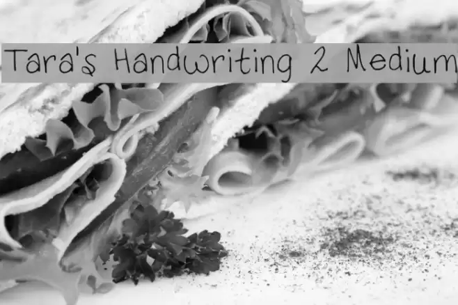 Tara's Handwriting 2 Medium Font examples