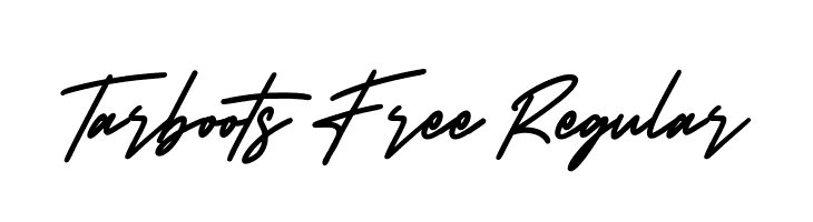 Tarboots Free Regular  Free Fonts Download