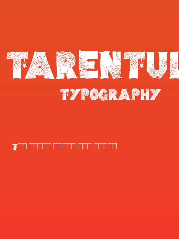 Tarentula's Web Poster