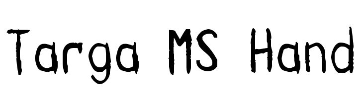 Targa MS Hand  免费字体下载