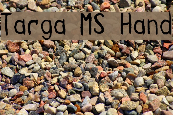Targa MS Hand Font examples