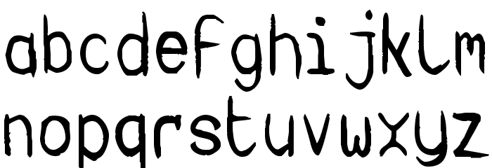 Targa MS Hand Font LOWERCASE