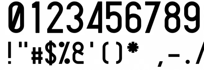 Targa MS Font OTHER CHARS