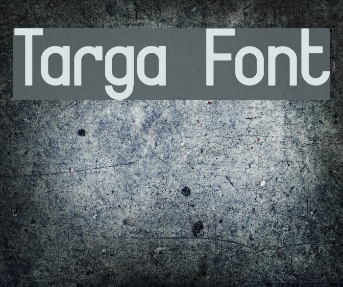 Targa Font examples