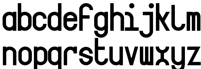 Targa Font LOWERCASE