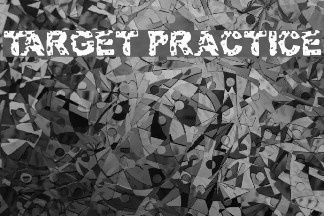 Target Practice Schriftart examples