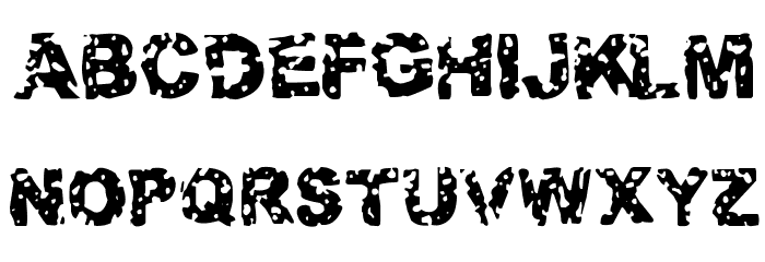 Target Practice Schriftart Kleinbuchstaben