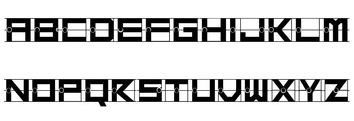 Target Regular Font LOWERCASE